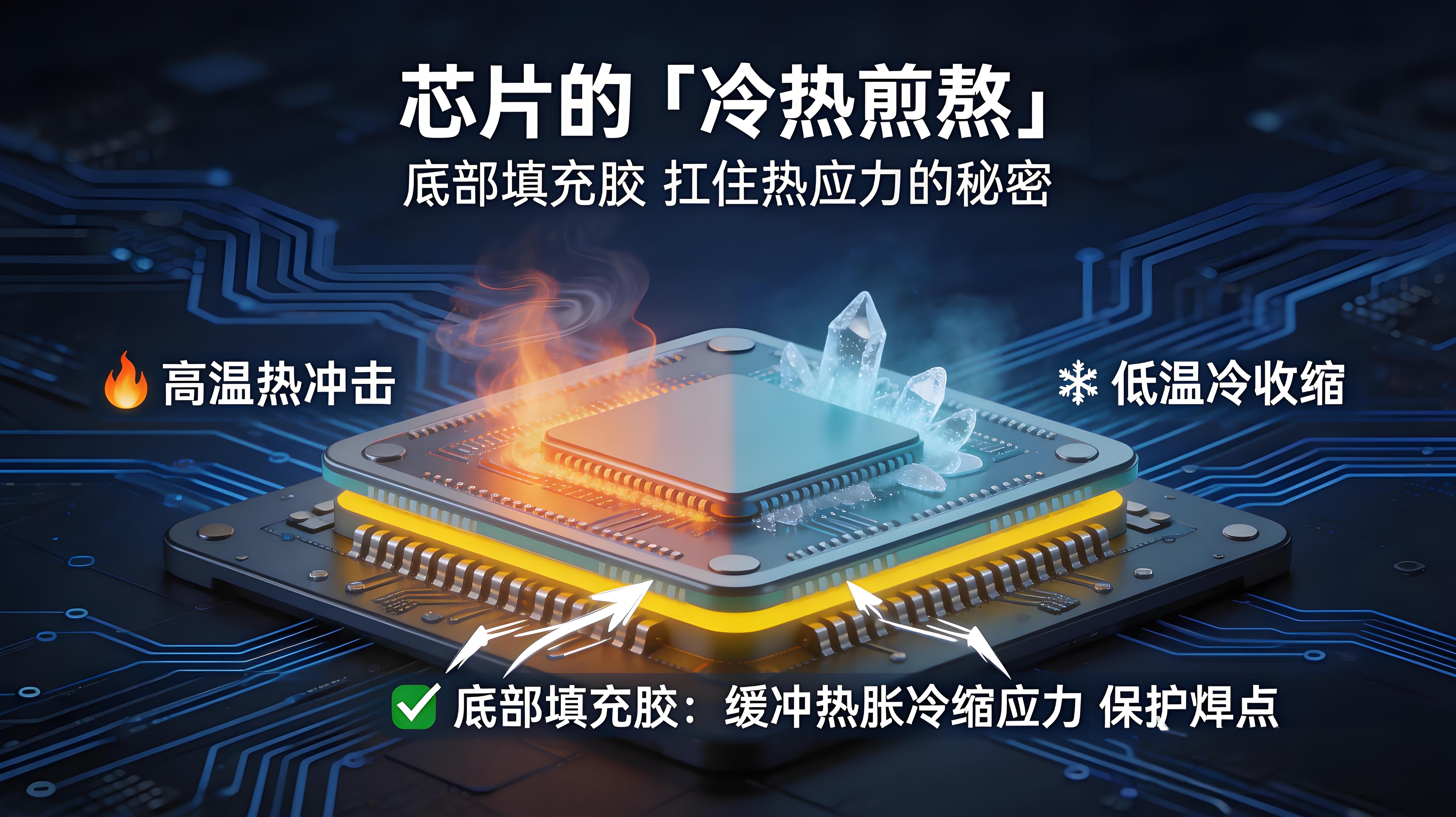 漢思:芯片底部填充膠:徹底解決熱應力與焊點開裂的終極指南